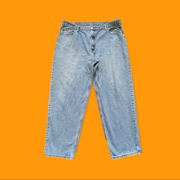 Levi's Other - Levi's 560 Jeans Baggy Straight Leg Light Wash Blue Relaxed Men Sz 44 32